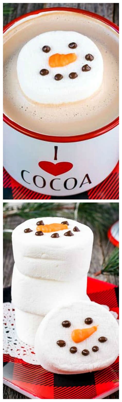 Floating Marshmallow Snowmen ~ The Cutest Touch To Your Hot Chocolate These Simple And Cute