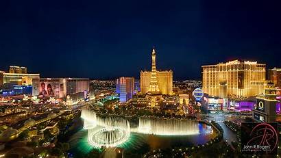 Vegas Las Bellagio Fountains Night Paris Hotels
