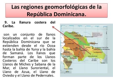 Regiones Geomorfológicas De La Isla De Santo Domingo