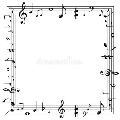 Music Notes Border Vector Illustration Of Music Notes Border Ad