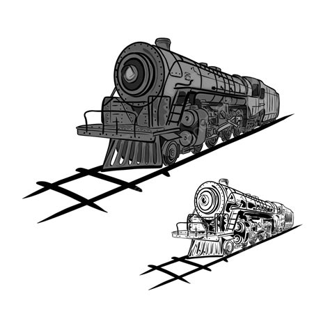 Steam Locomotives Set Small Brown Vector Set Small Brown Png And