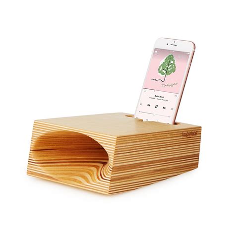 Timbrefone Acoustic Phone Amp Wood Iphone Speaker Uncommongoods