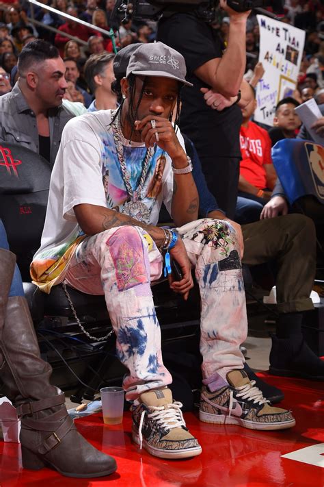 Travis Scott Wearing Space Village Logo Cap Vintage The Wizard Of Oz