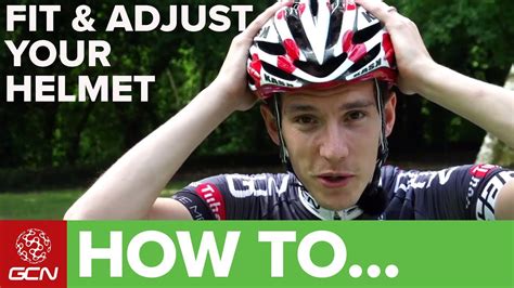 How To Fit And Adjust A Cycle Helmet Youtube