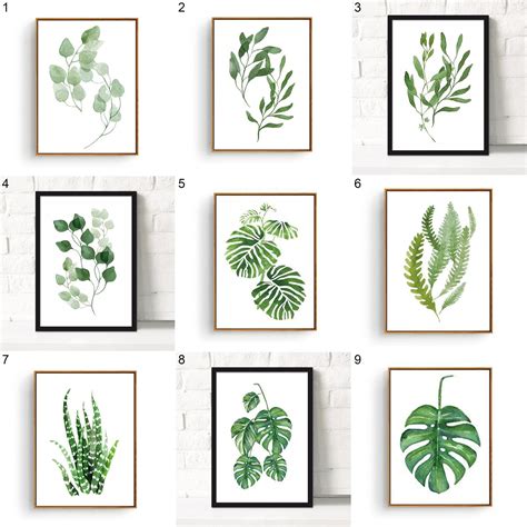 Find over 100+ of the best free palm leaf images. $1.32 - Hk- Modern Watercolor Plant Canvas Painting Palm ...