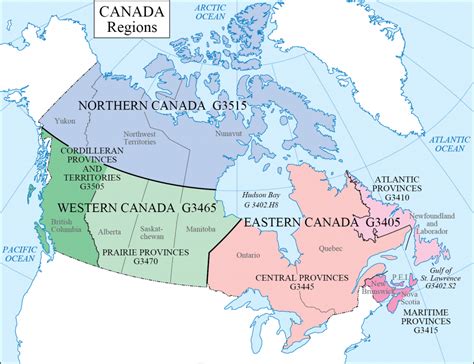 Lc G Schedule Map 3 Canada Regions Waml Information Bulletin