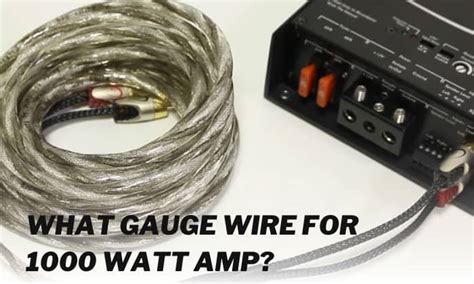 What Gauge Wire For Watt Size Chart Included