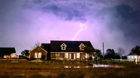 Texas Tornado Warning Thunderstorm Timelapse Lightning Hail Shelf
