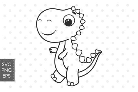 Dinosaur SVG, baby dino SVG, PNG, Cute dinosaur (1268709)