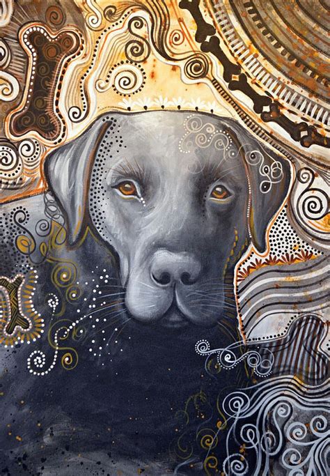 Abstract Dog Art Print Rudy By Amy Giacomelli Dog Print Art Dog