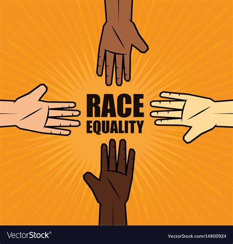 Race Equality Design Royalty Free Vector Image