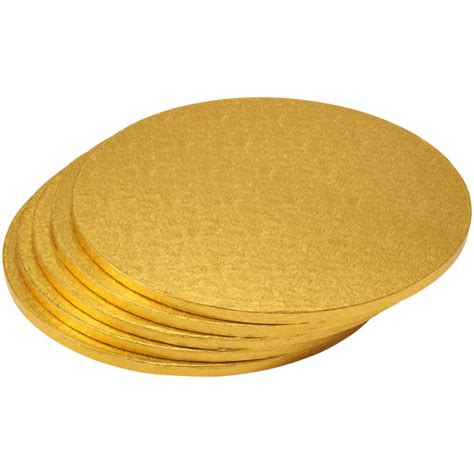 14 Round Gold Foil Cake Board Decopac