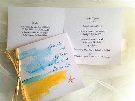 Beach wedding invitations | free shipping on orders of $75+. Beach Wedding Invitations from £1.25 each | Destination ...