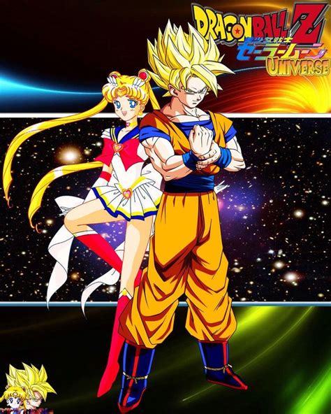 Pin En Serena Y Goku Sailor Moon And Dragon Ball