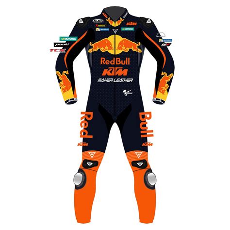 Youth KTM Motogp Leather Racing Suit Red Bull Motorcycle Suit