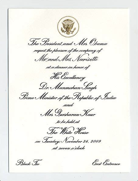 reliable source what does a real white house state dinner invitation look like gala