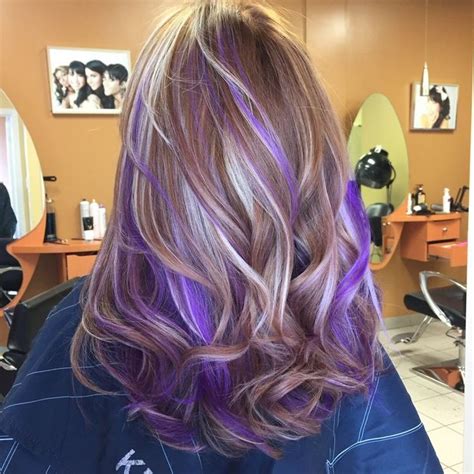 Pin By Rachel Anderson On Hair Purple Hair Highlights Hair Color