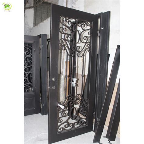 Patio Front Double Entry Wrought Iron Doors - Buy Wrought Iron Double Entry Doors,Iron Double ...