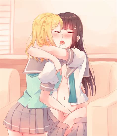 Rule 34 2girls Female Kurosawa Dia Love Live Love Live Sunshine Ohara Mari Panties Skirt