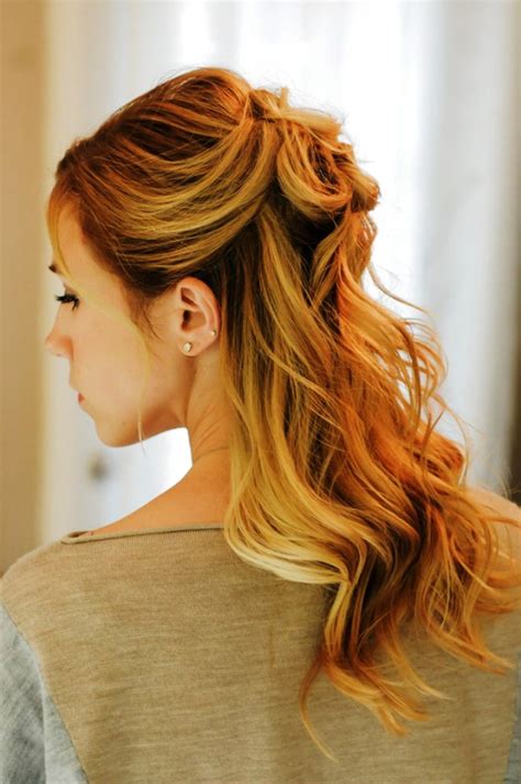 Keep it cropped and light. 20 Elegant Half Up Half Down Curly Hairstyles Ideas ...