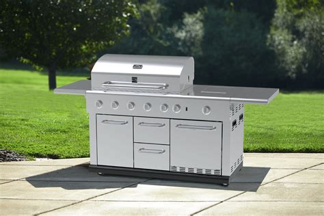 Kenmore 5 Burner Island Gas Grill With Refrigerator