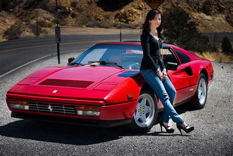 Women Girls Cars Ferrari Gts Girl Hd Wallpaper Peakpx