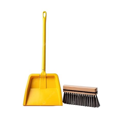 Cleaning Tool Yellow House Broom And Dustpan Broom Clean Tool Png