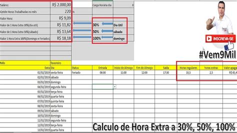 Formula Para Calculo De Horas Extras Excel Printable Templates Free