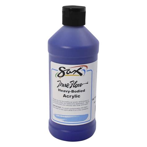 Sax 1572465 Ultramarine Blue True Flow Pint Acrylic Paint