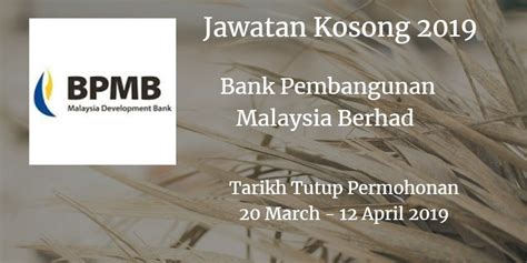 Name changed to bank pembangunan dan infrastruktur malaysia berhad (bpimb) in december 1998. Bank Pembangunan Malaysia Berhad Jawatan Kosong BPMB 20 ...