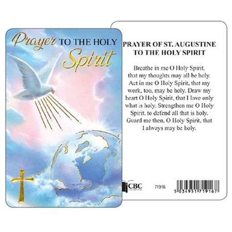 Cathedral Centre Books Prayer Of St Augustine To The Holy Spirit