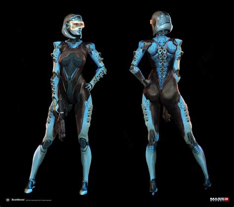 Mass Effect 3 Dlc Edi Alt Costume Concept Art World Mass Effect 3