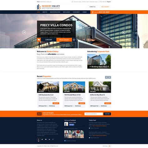 Real Estate Website Behance