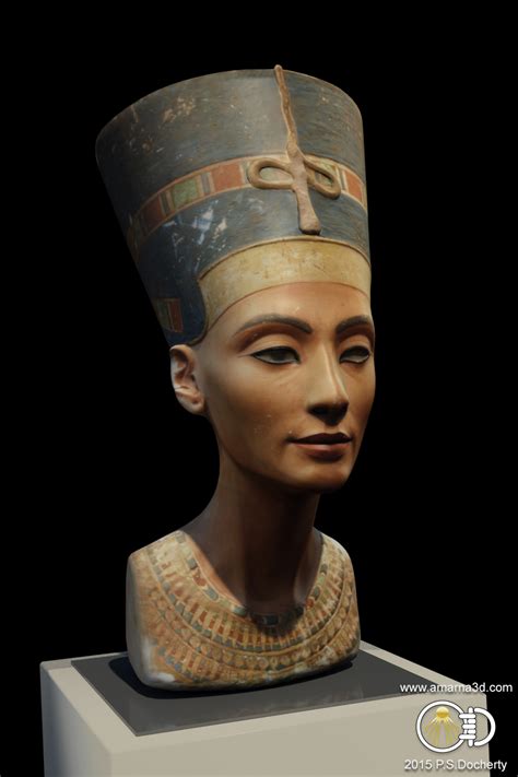 Queen Nefertiti Bust Egyptian Real Size From 3d Scan 49cm Perfect Model Collectibles And Art