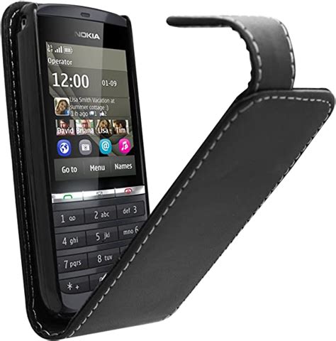 Samrick Nokia Asha 300 Black Specially Designed Leather