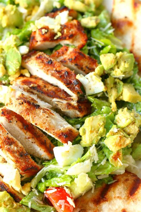 Avocado Chicken Caesar Salad The Cozy Cook