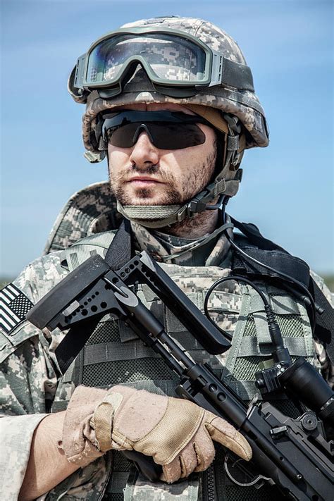 Portrait Of United States Airborne Photograph By Oleg Zabielin Fine