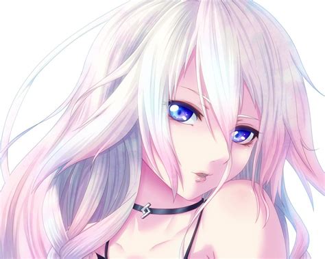 Vocaloid Ia Vocaloid Long Hair Blue Eyes Jewelry Anime Girls