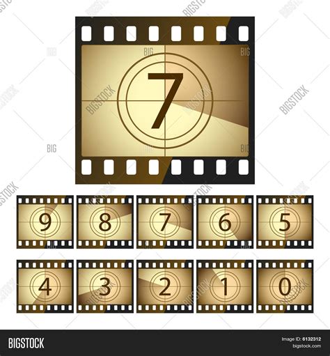 Film Strip Countdown Vector And Photo Free Trial Bigstock