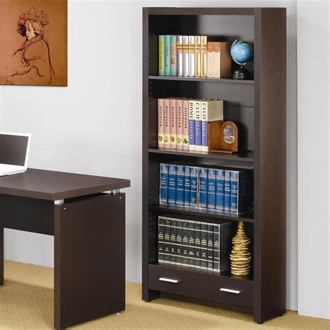 Coaster Skylar 4 Shelf Bookcase With Storage Drawer Rifes Home