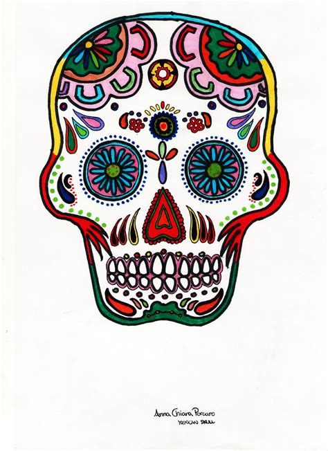 Mexican Skull By Psichesyn On Deviantart