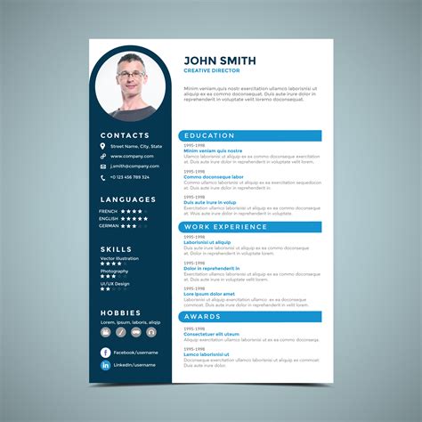 Blue Resume Template