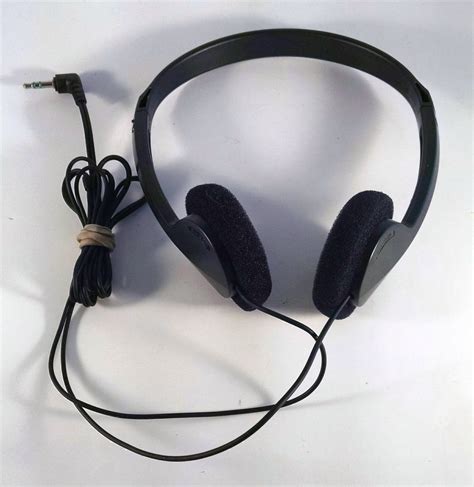 Sony Mdr 110 Lightweight Walkman Headphones Black Tested Black