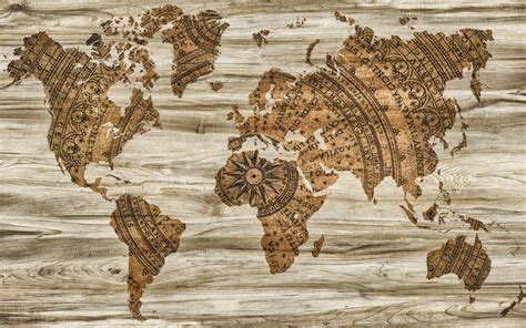 Descargar Fondos De Pantalla Retro Mapa Del Mundo Mapa Mapa Mundial
