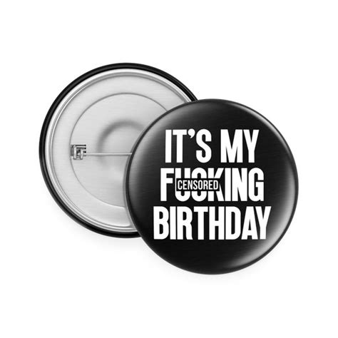 Its My Birthday Pin Etsy Uk