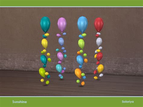 Soloriyas Sunshine Balloons Sims 4 Balloons Sims