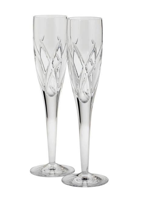 Waterford Crystal John Rocha Flute Pair Blarney Woollen Mills