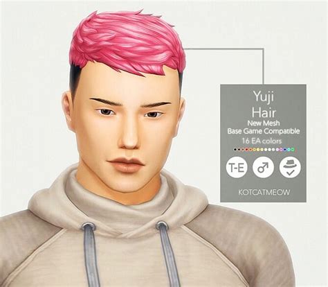 Yuji Hair For Males At Kotcatmeow Sims 4 Updates