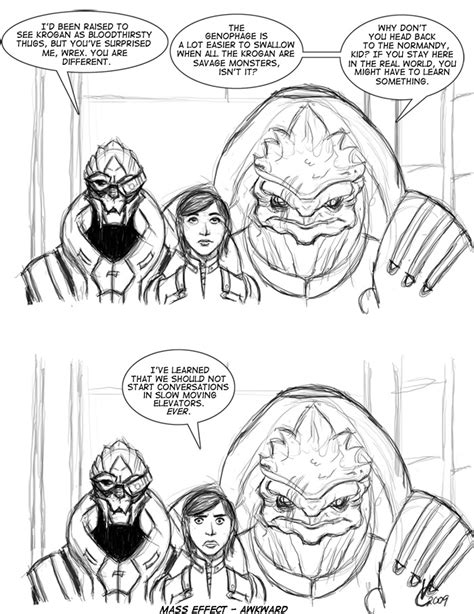 Mass Effect Awkward By Phoenixfurybane On Deviantart