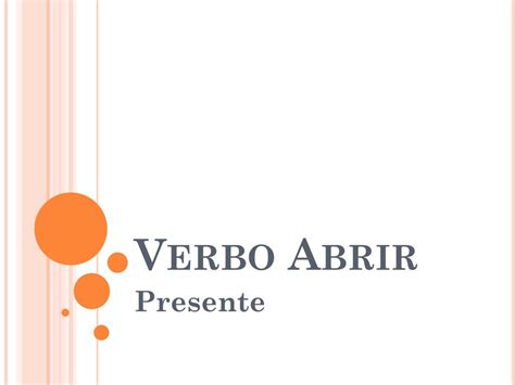 Verbo Abrir No Passado
